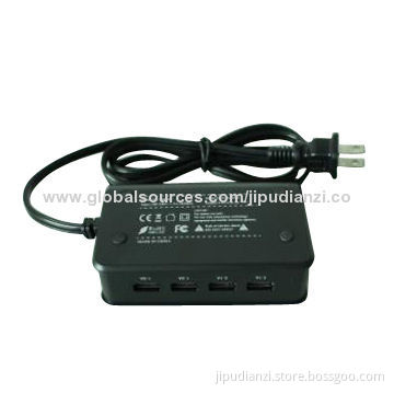 USB Power Charger with 4 USB Port, Available for the iPhone and iPad